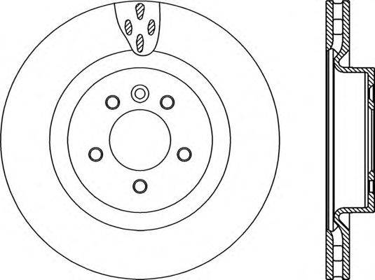 Тормозной диск OPEN PARTS BDR2362.20