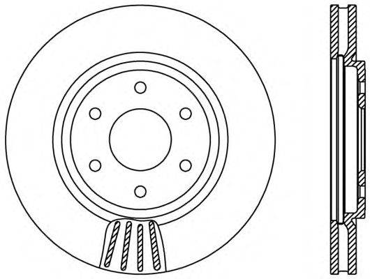 Тормозной диск OPEN PARTS BDR2375.20