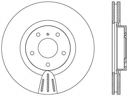 Тормозной диск OPEN PARTS BDR2400.20