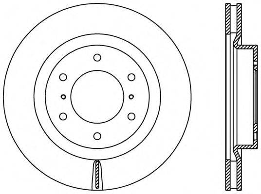 Тормозной диск OPEN PARTS BDR2406.20