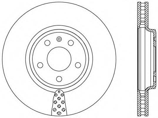 Тормозной диск OPEN PARTS BDR2412.20