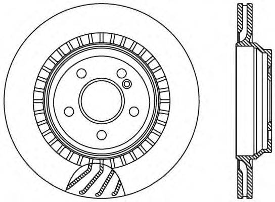 Тормозной диск OPEN PARTS BDR2421.20