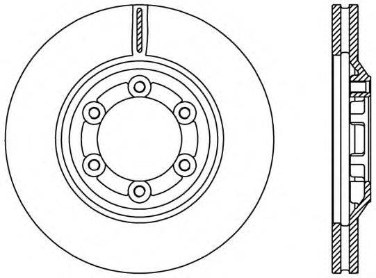 Тормозной диск OPEN PARTS BDR2428.20