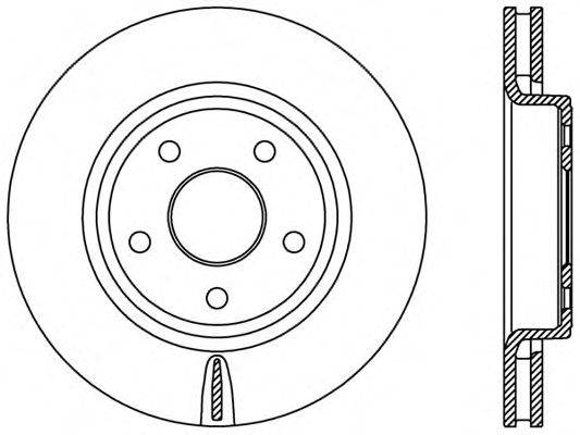 Тормозной диск OPEN PARTS BDR2445.20