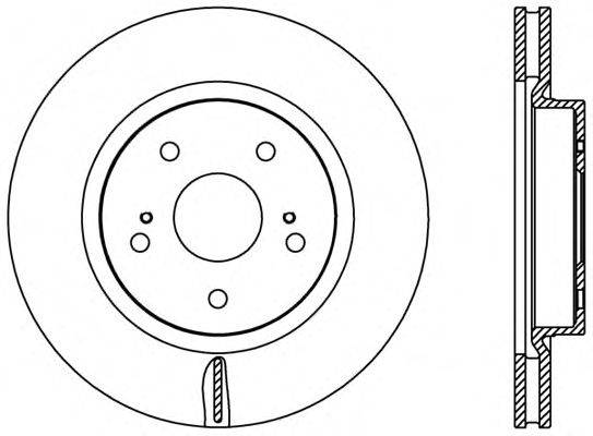 Тормозной диск OPEN PARTS BDR2447.20