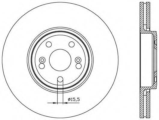 Тормозной диск OPEN PARTS BDR2452.20