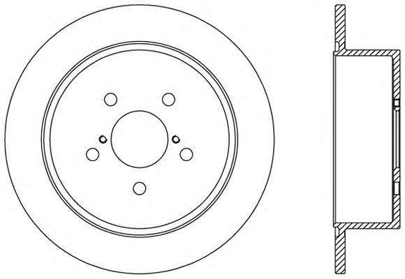 Тормозной диск OPEN PARTS BDR2470.10