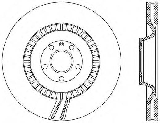 Тормозной диск OPEN PARTS BDR2475.20