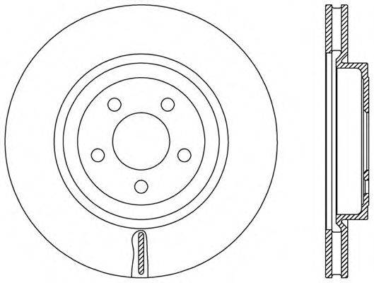 Тормозной диск OPEN PARTS BDR2480.20