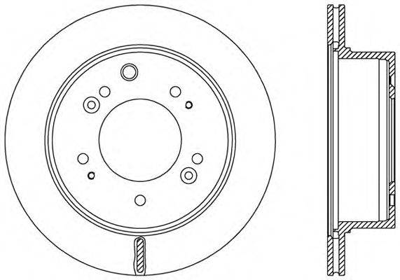 Тормозной диск OPEN PARTS BDR2483.20