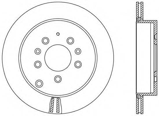 Тормозной диск OPEN PARTS BDR2492.20