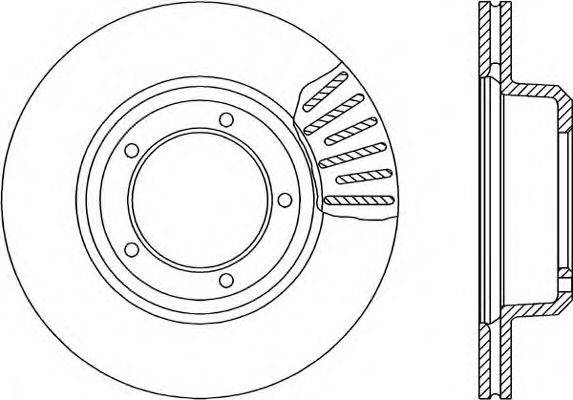 Тормозной диск OPEN PARTS BDA1064.20