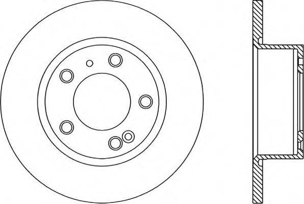 Тормозной диск OPEN PARTS BDA1116.10