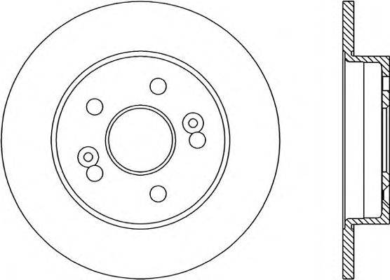 Тормозной диск OPEN PARTS BDA1468.10