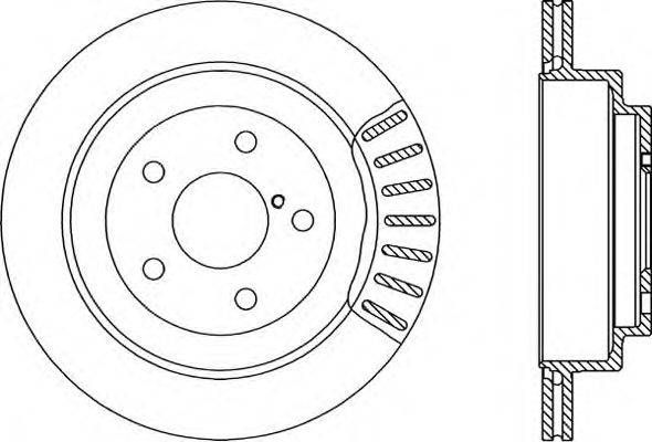 Тормозной диск OPEN PARTS BDA1494.20