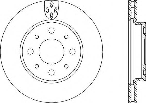 Тормозной диск OPEN PARTS BDA2234.20