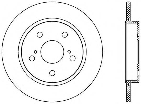 Тормозной диск OPEN PARTS BDA2378.10