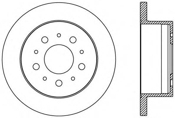 Тормозной диск OPEN PARTS BDA2384.10