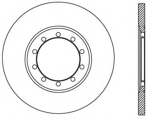 Тормозной диск OPEN PARTS BDA2436.10