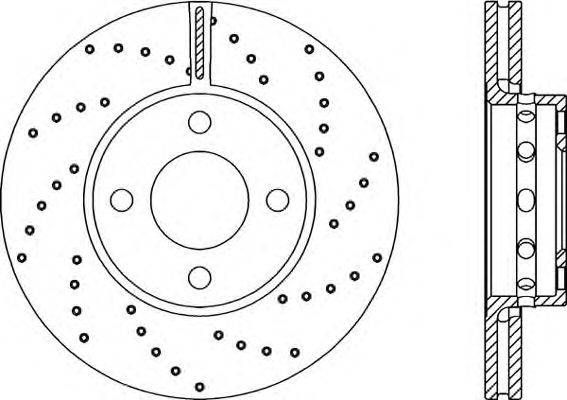 Тормозной диск OPEN PARTS BDRS1040.25