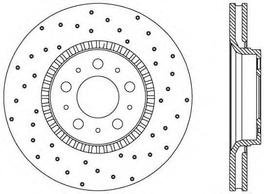 Тормозной диск OPEN PARTS BDRS1846.25