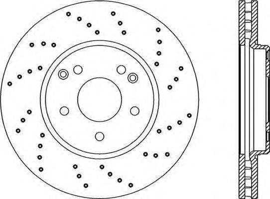 Тормозной диск OPEN PARTS BDRS1863.25