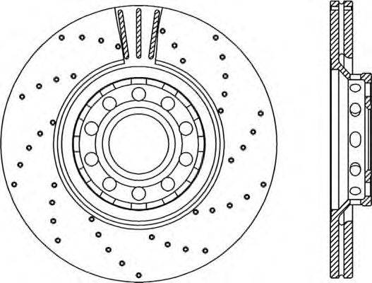 Тормозной диск OPEN PARTS BDRS192425