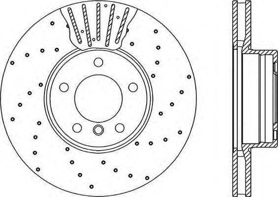 Тормозной диск OPEN PARTS BDRS1940.25