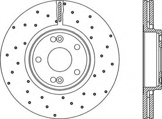 Тормозной диск OPEN PARTS BDRS195925