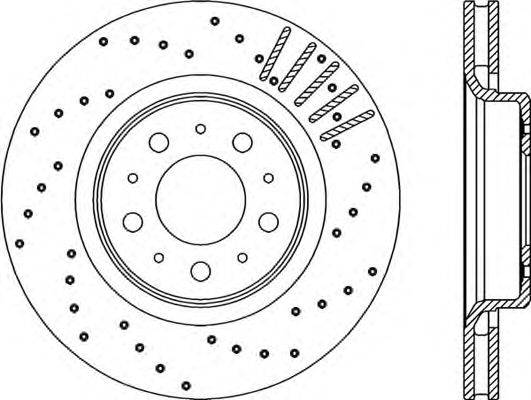 Тормозной диск OPEN PARTS BDRS1965.25