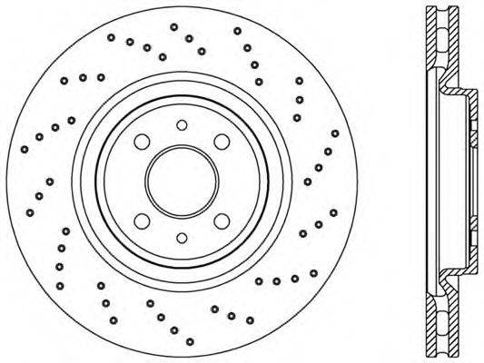 Тормозной диск OPEN PARTS BDRS1973.25