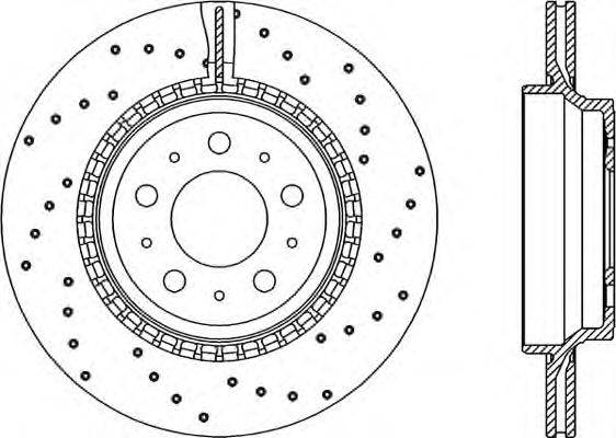 Тормозной диск OPEN PARTS BDRS1975.25