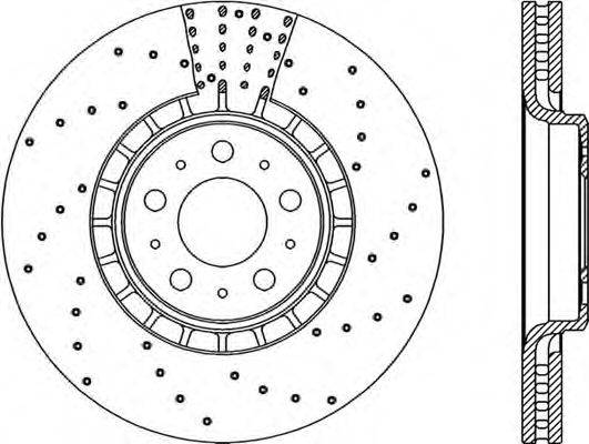 Тормозной диск OPEN PARTS BDRS1977.25