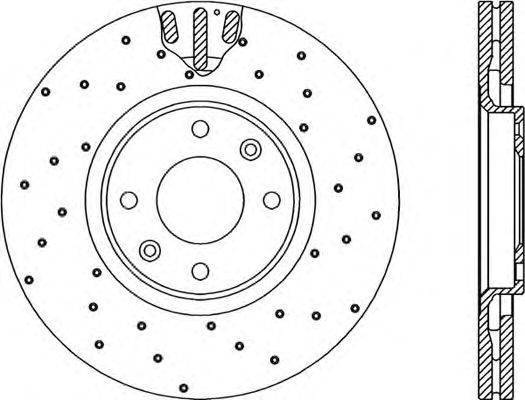 Тормозной диск OPEN PARTS BDRS2068.25