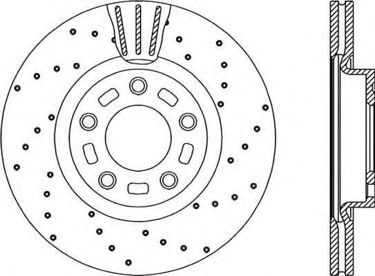 Тормозной диск OPEN PARTS BDRS2156.25