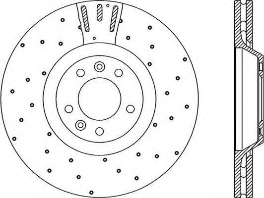 Тормозной диск OPEN PARTS BDRS2159.25