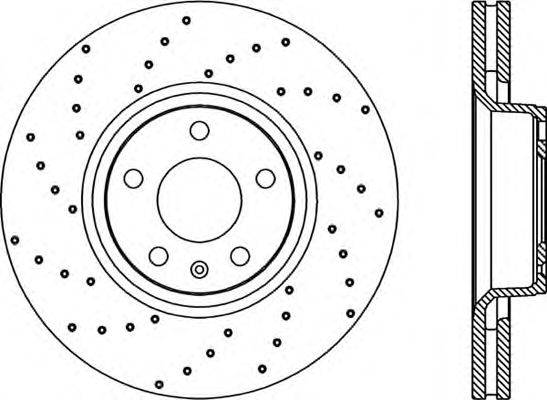 Тормозной диск OPEN PARTS BDRS2269.25