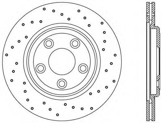 Тормозной диск OPEN PARTS BDRS2358.25