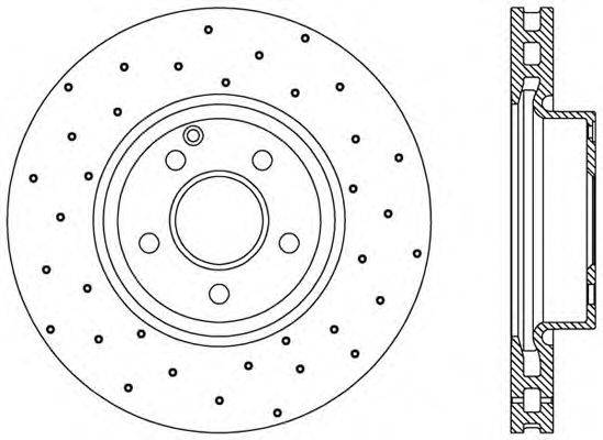 Тормозной диск OPEN PARTS BDRS2392.25