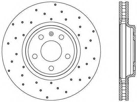 Тормозной диск OPEN PARTS BDRS2412.25