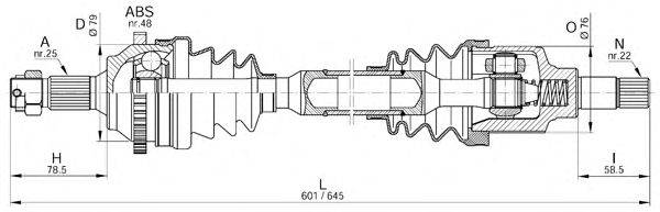 Приводной вал OPEN PARTS DRS6193.00