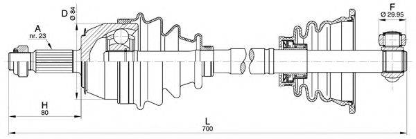 Приводной вал OPEN PARTS DRS6211.00