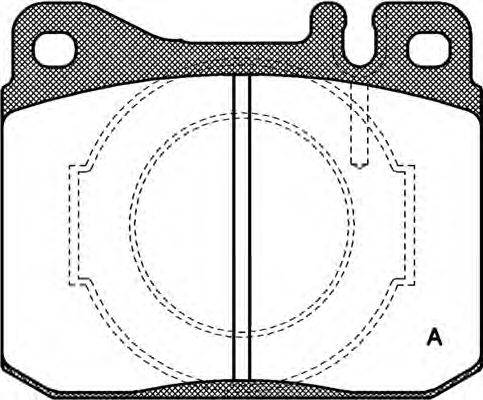 Комплект тормозных колодок, дисковый тормоз OPEN PARTS 20341