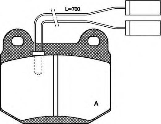 Комплект тормозных колодок, дисковый тормоз OPEN PARTS BPA0014.01