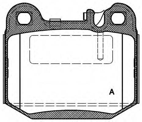 Комплект тормозных колодок, дисковый тормоз OPEN PARTS BPA0014.40