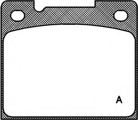 Комплект тормозных колодок, дисковый тормоз OPEN PARTS BPA0039.30