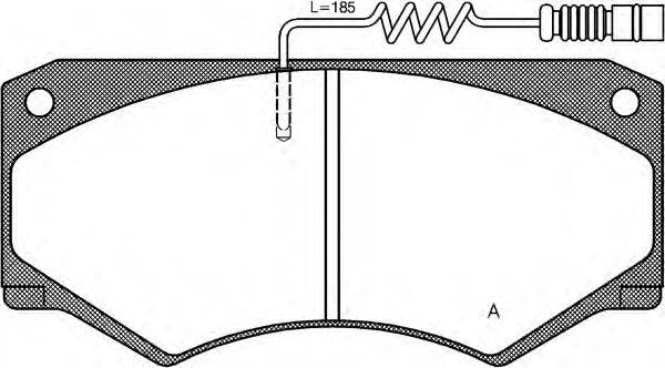 Комплект тормозных колодок, дисковый тормоз OPEN PARTS BPA0047.14