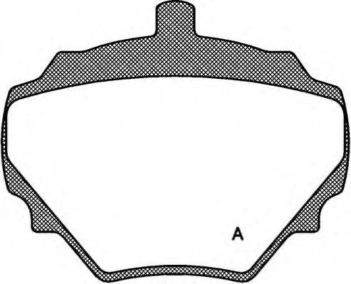 Комплект тормозных колодок, дисковый тормоз OPEN PARTS BPA0052.10