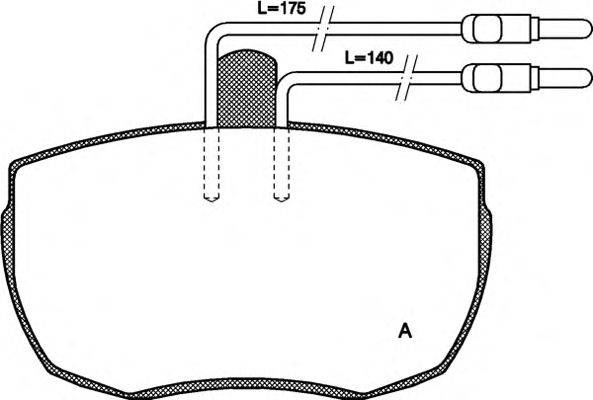 Комплект тормозных колодок, дисковый тормоз OPEN PARTS BPA005604