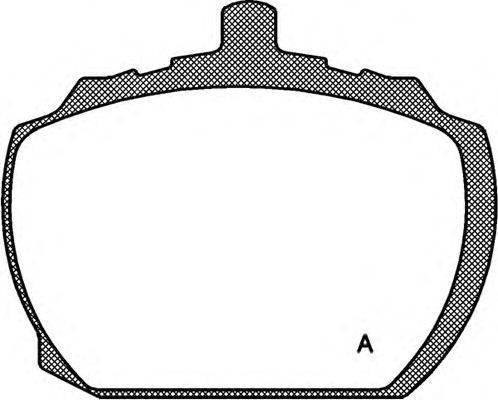 Комплект тормозных колодок, дисковый тормоз OPEN PARTS BPA0058.10